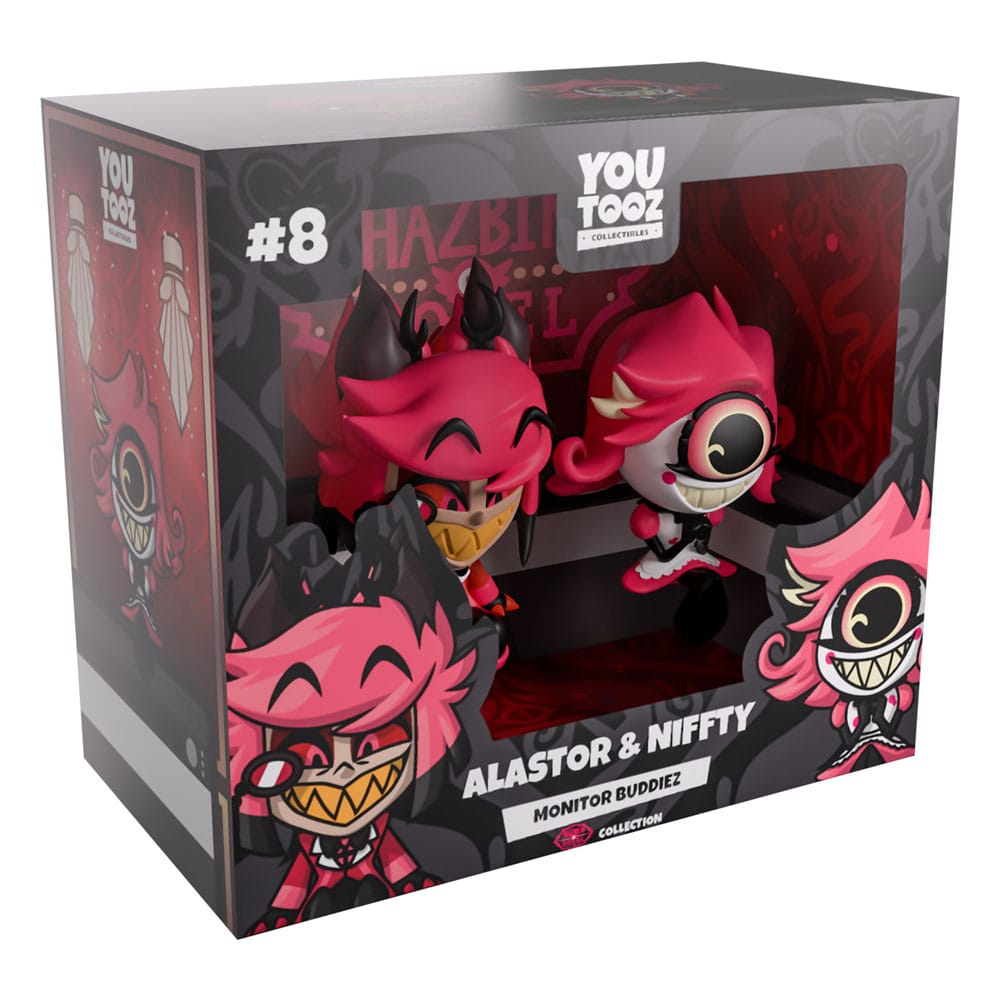 Hazbin Hotel Figurer Alastor & Niffty Monitor Buddiez Youtooz
