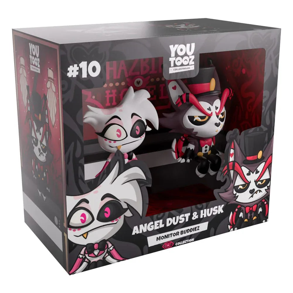 Hazbin Hotel Figurer Angel Dust & Husk Monitor Buddiez Youtooz