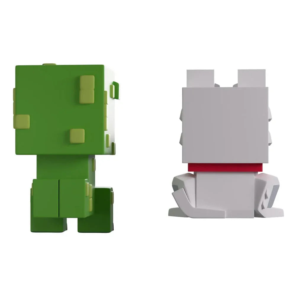 Minecraft Figurer Wolf och Creeper Monitor Buddiez Youtooz