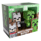 Minecraft Figurer Wolf och Creeper Monitor Buddiez Youtooz