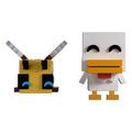 Minecraft Figurer Bee och Chicken Monitor Buddiez Youtooz