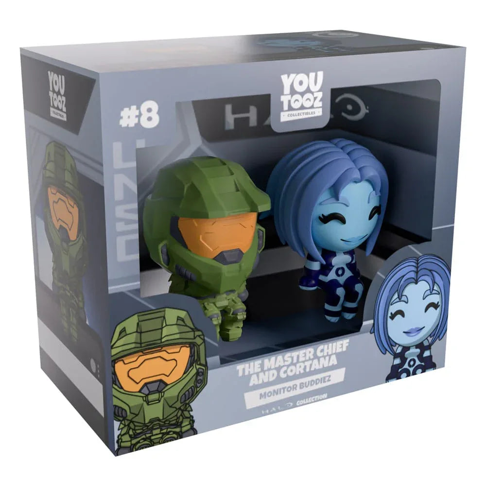 Halo Figurer The Master Chief & Cortana Monitor Buddiez Youtooz