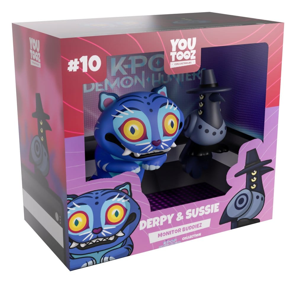KPop Demon Hunters Figurer Derpy & Sussie Monitor Buddiez 6–8 cm