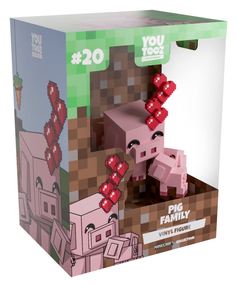 Minecraft Figur Pig Familj 8 cm