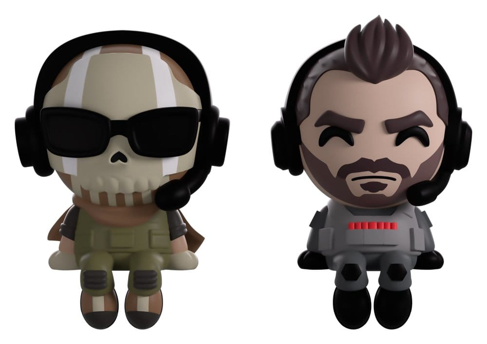 Call of Duty Figures Ghost & Soap Monitor Buddiez 7 cm
