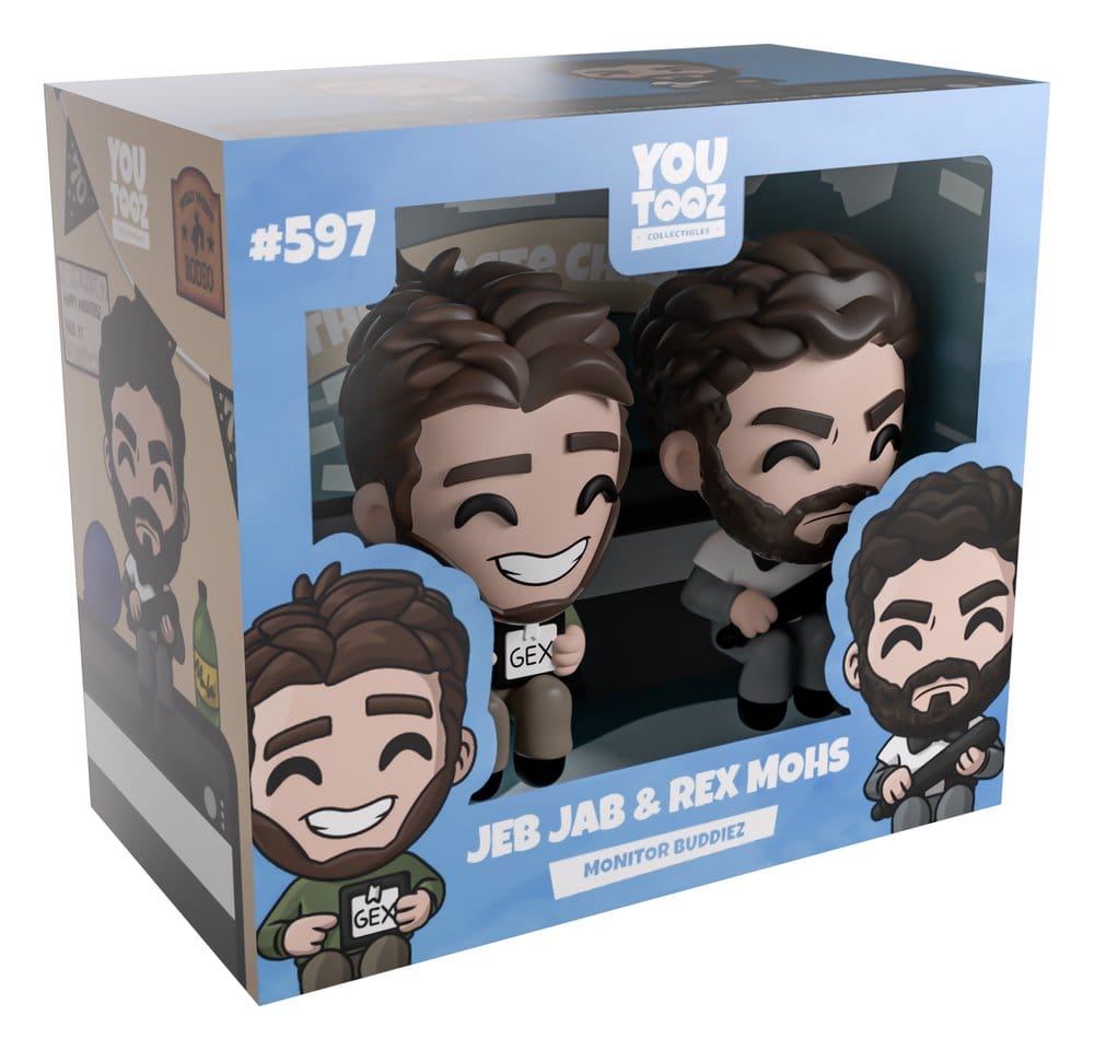 Scott the Woz-figurer Jeb Jab & Rex Mohs Monitor Buddiez, 6 cm