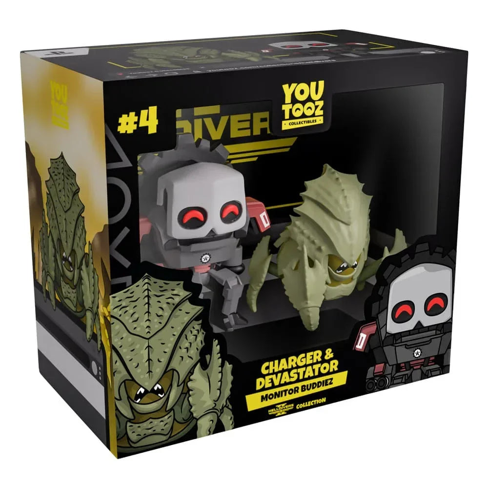 Helldivers 2 Monitor Buddiez Figuren 2-Pack Charger & Devastator 7 cm Youtooz