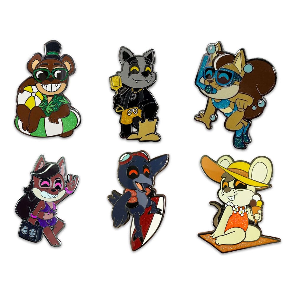 Five Nights at Freddy's Emalj Pins Set Popgoes Beach 3 cm (6) Youtooz