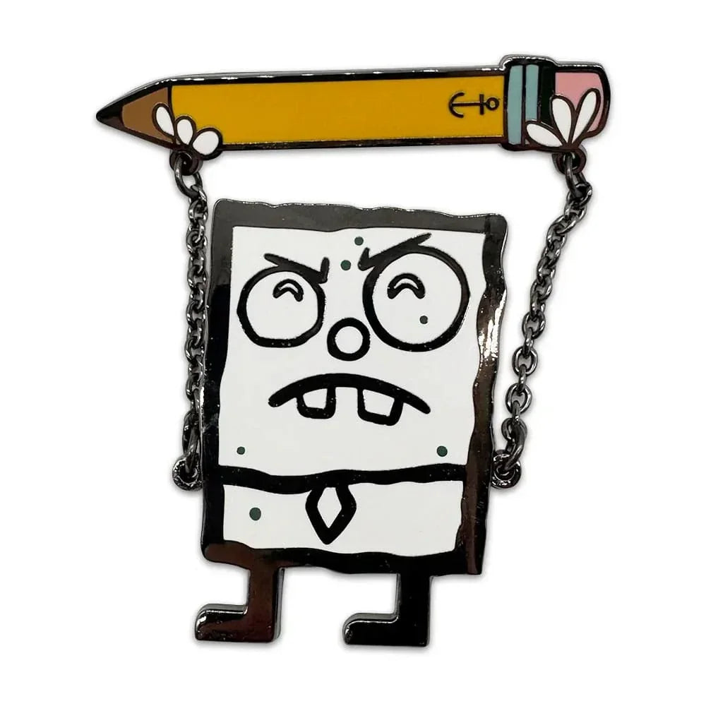 Svampbob Pin Badge DoodleBob 5 cm - Högkvalitativ Emaljpin Youtooz