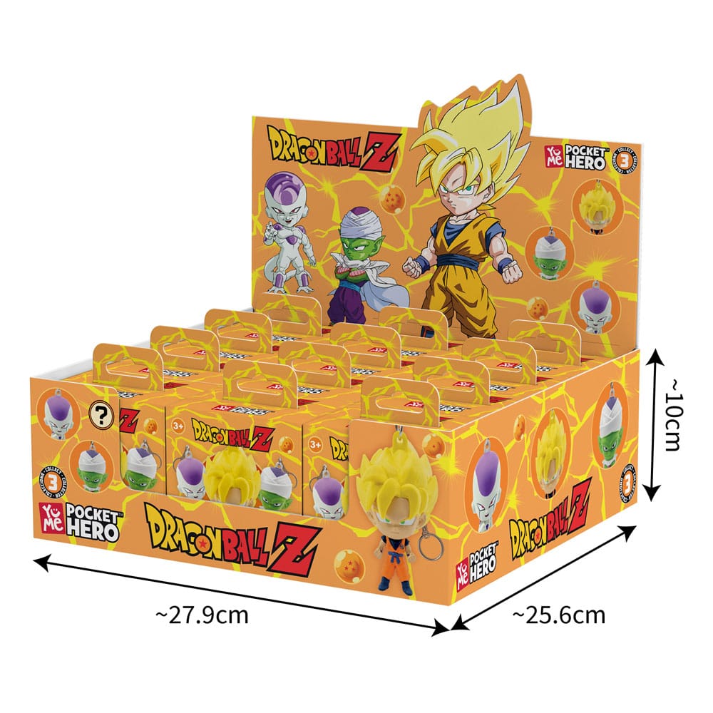 Dragon Ball Z Pocket Hero Nyckelring Serie 1 Blind Box Display (12) YuMe Toys