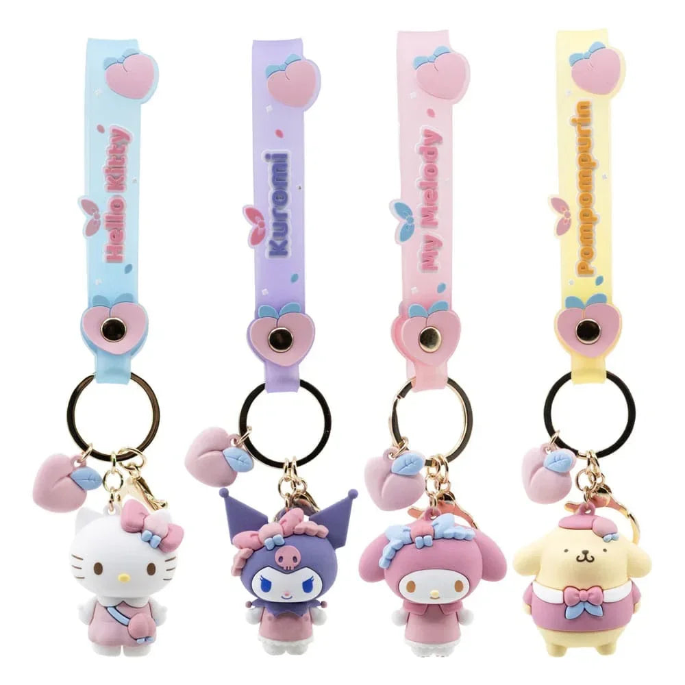 Sanrio Peach Series Nyckelring med Handtag - Hello Kitty och Vänner YuMe Toys