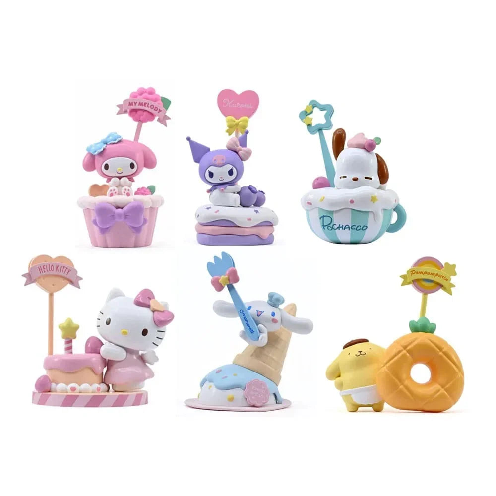 Sanrio Memo Stand Party Time Mini Figures – Hello Kitty och Vänner 5 cm YuMe Toys