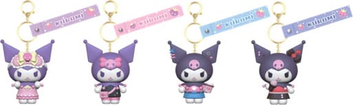 Sanrio Kuromi Söt Outfit Serie Nyckelring med Handtag och Display (12) YuMe Toys