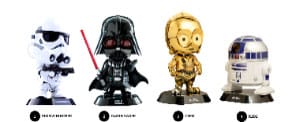 Star Wars Cosbaby Mini Figures Hello Kitty och Vänner 8 cm Display (4) YuMe Toys