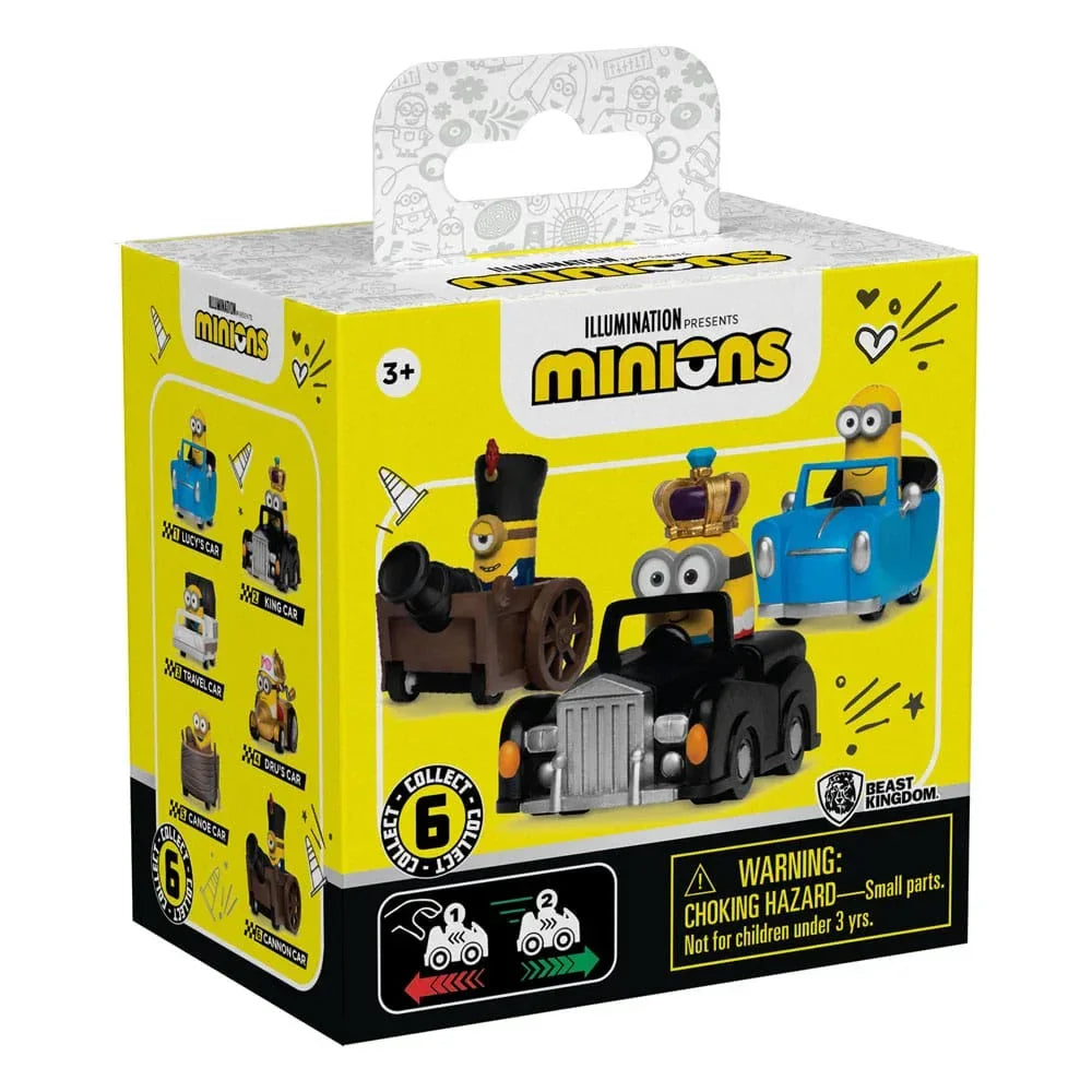 Minions Zoom Hero Pullback Vehicles med Figurer Blind Box Assortment (12) YuMe Toys
