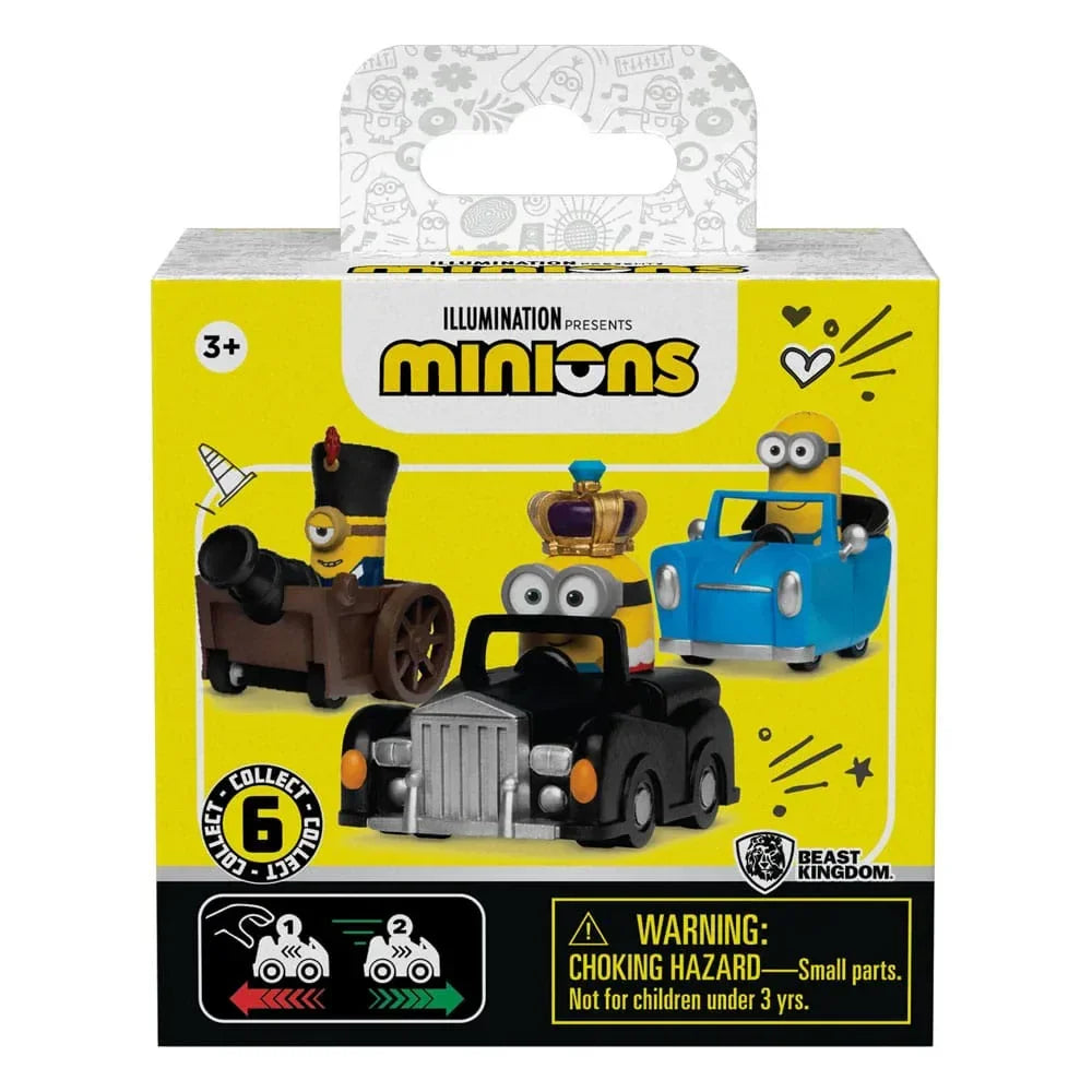 Minions Zoom Hero Pullback Vehicles med Figurer Blind Box Assortment (12) YuMe Toys