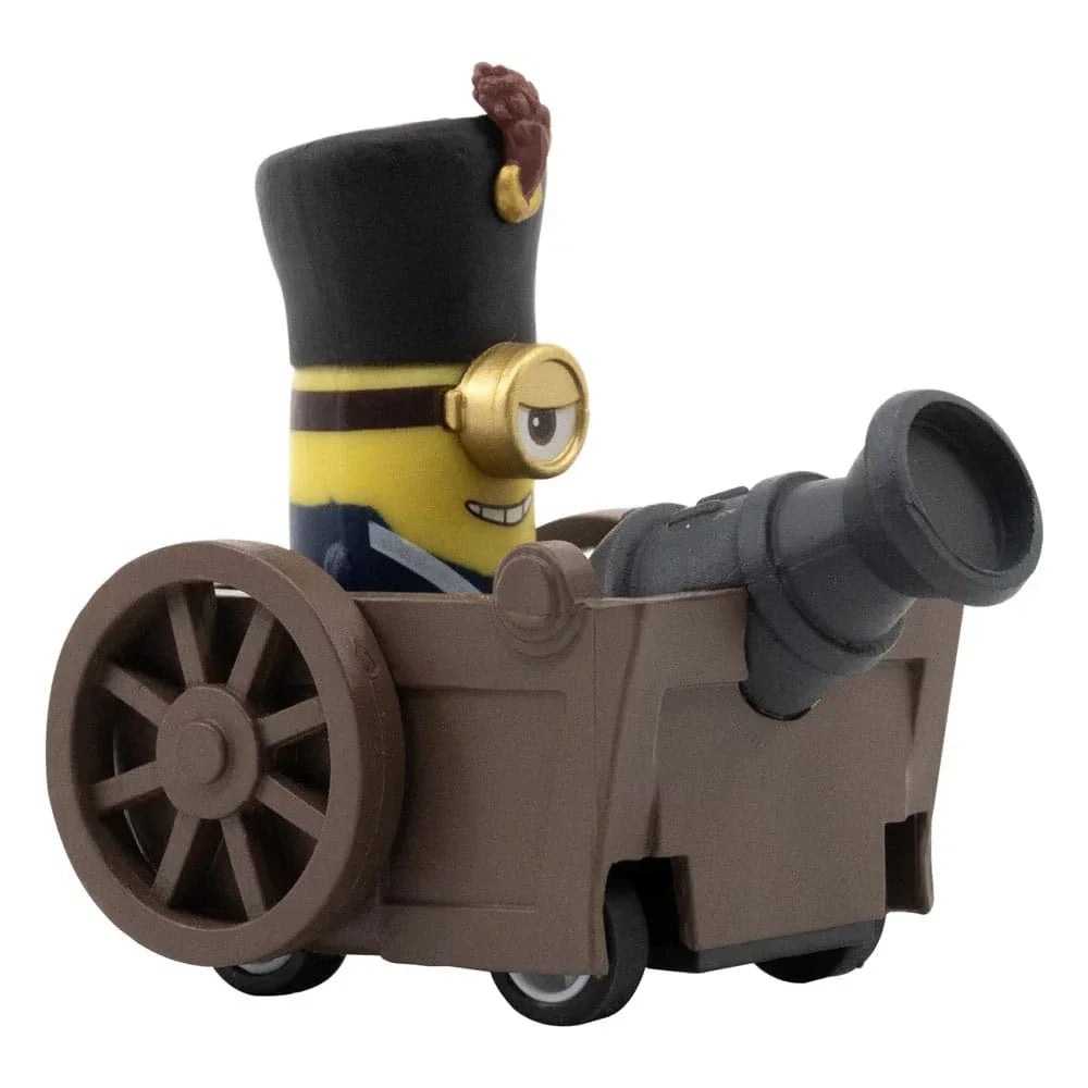 Minions Zoom Hero Pullback Vehicles med Figurer Blind Box Assortment (12) YuMe Toys