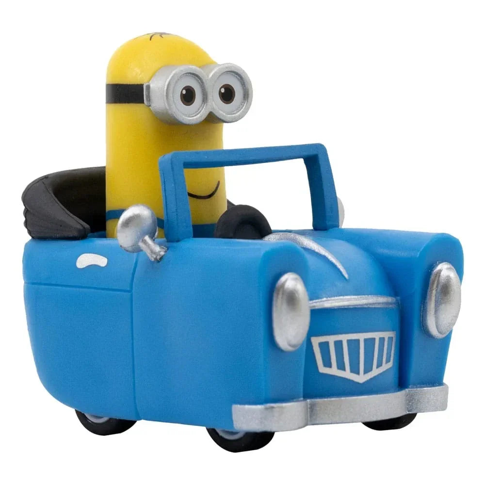 Minions Zoom Hero Pullback Vehicles med Figurer Blind Box Assortment (12) YuMe Toys