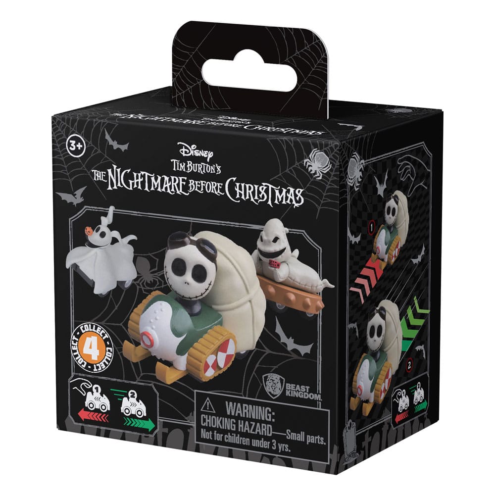 Nightmare Before Christmas Zoom Hero Pullback Vehicles med Figurer (Blind Box Ver.) Sortiment (12-pack) YuMe Toys