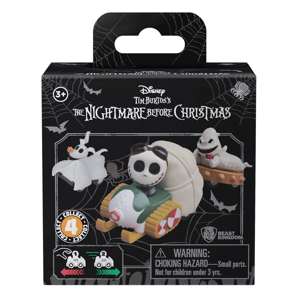Nightmare Before Christmas Zoom Hero Pullback Vehicles med Figurer (Blind Box Ver.) Sortiment (12-pack) YuMe Toys