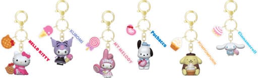 Sanrio Tea Party Series Nyckelring med Handtag - Hello Kitty och Vänner (12-pack) YuMe Toys