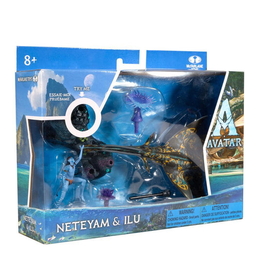 Avatar: The Way of Water Deluxe Medium Actionfigurer Neteyam & Ilu