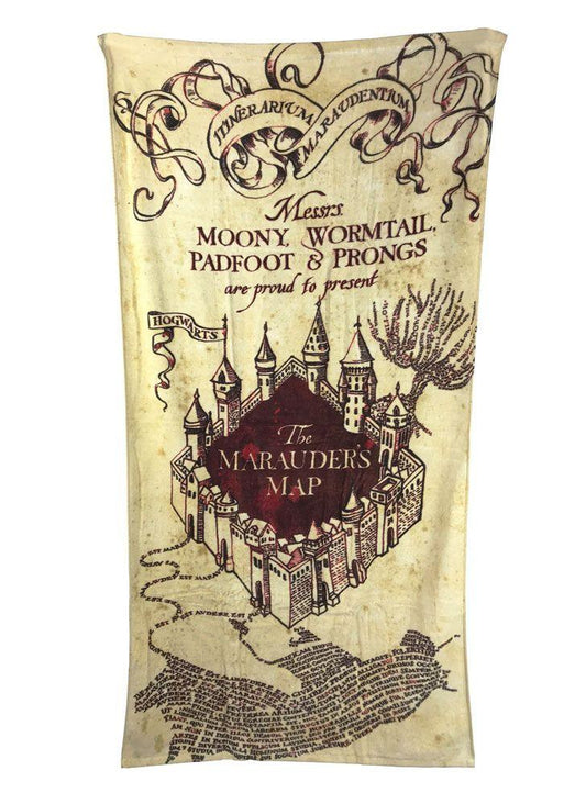 Harry Potter Handduk Marauder's Map 150 x 75 cm