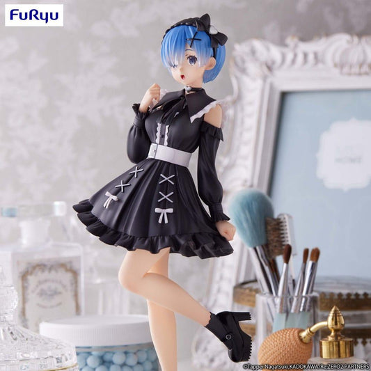 Re:Zero Starting Life in Another World Trio-Try-iT PVC Staty Rem Girly Outfit Black 21 cm