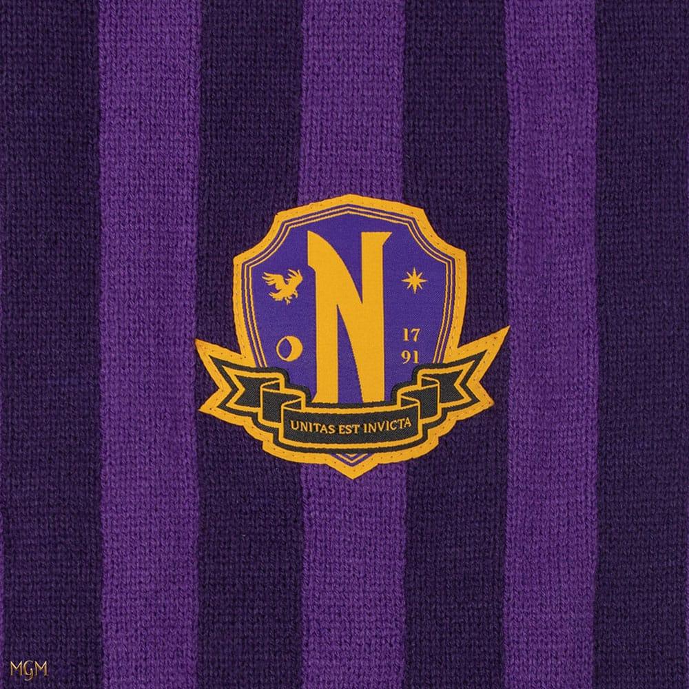 Wednesday Halsduk Nevermore Academy Purple 190 cm